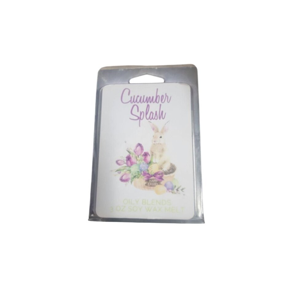 Cucumber Splash 3 Oz Soy Wax Melt By Oily Blends - Floral & Fresh Aroma